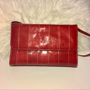 Sassy Red Vinyl Purse